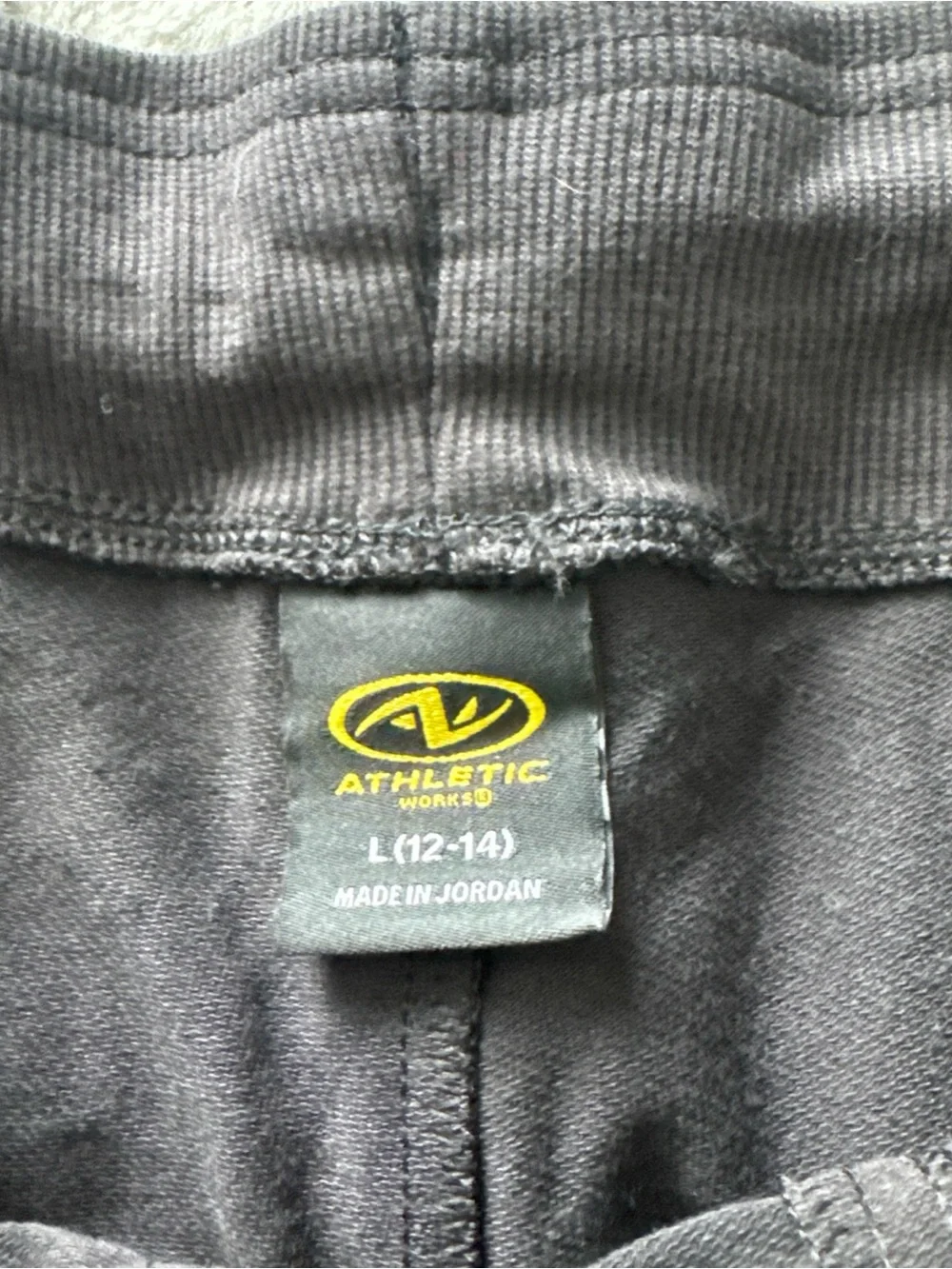Athletic Works Black & Gray Men’s Athletic Shorts - Drawstring-0476